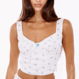 With Jean Bridget top FLOWER REMOVED